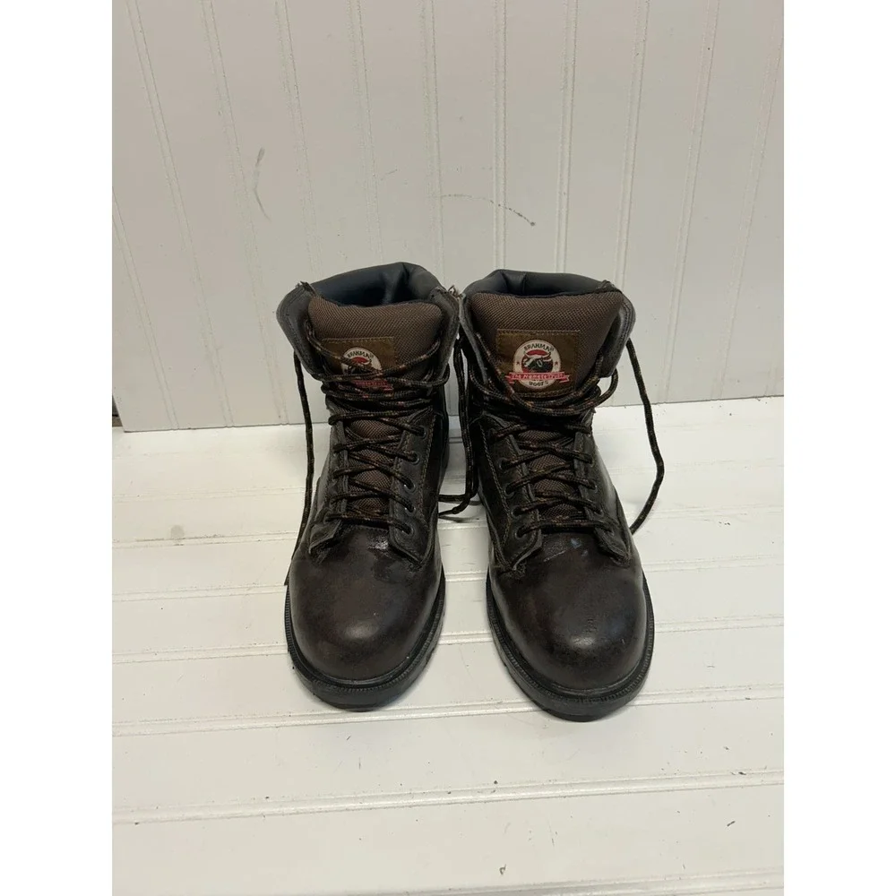 Brahama Boots Mens Size 8 Brown Steel Toe
